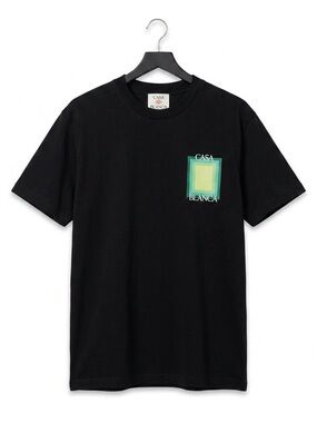Casa Blanca Black T-Shirt with Green Graphic